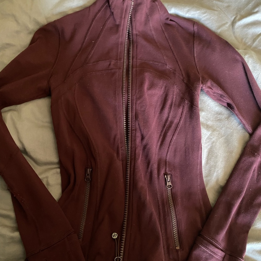 burgundy lululemon define jacket